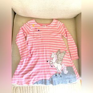 Hanna Andersson unicorn dress 4t